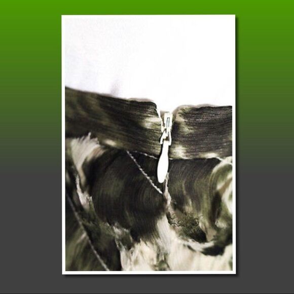 J. Crew Multi-Color Abstract Ruffled Skirt Sz 0 - Picture 4 of 6